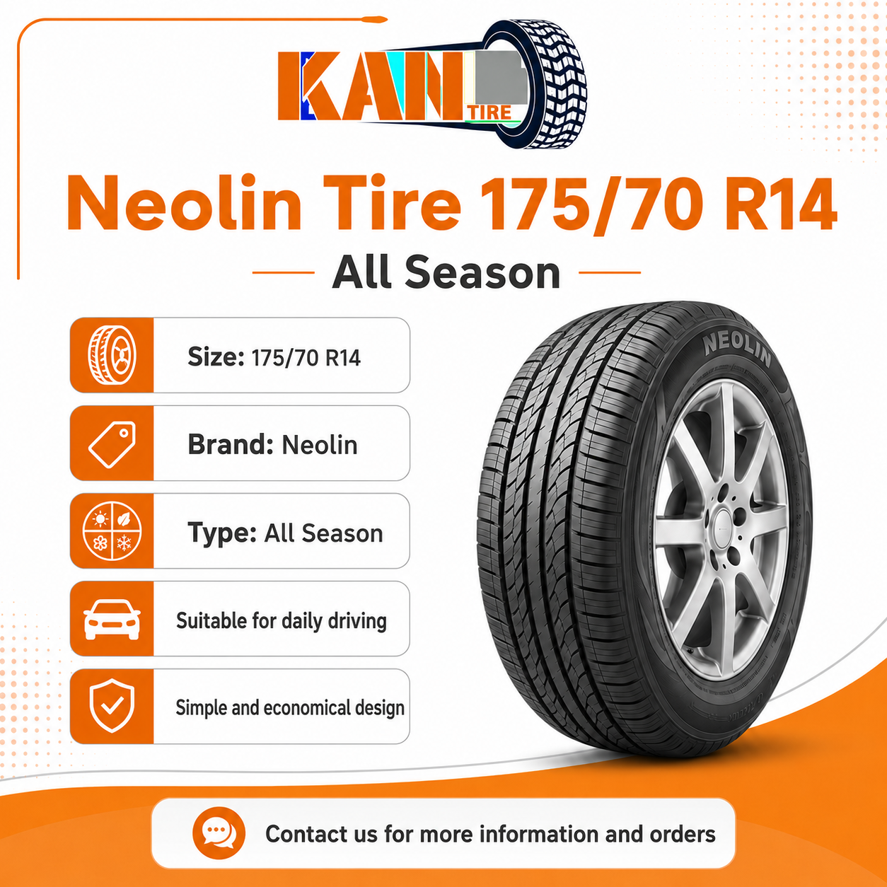 Neolin Tire 175:70 R14 All Season