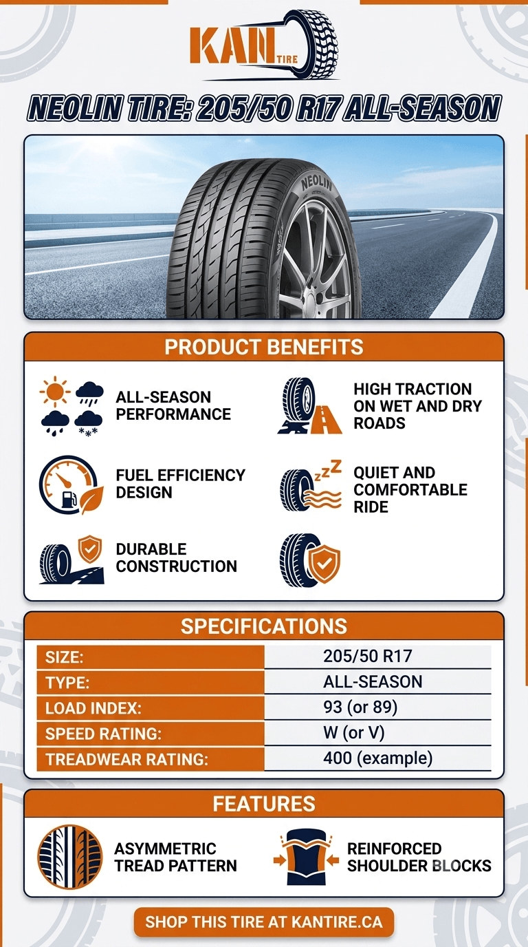 Neolin Tire 205/50 R17 All Season