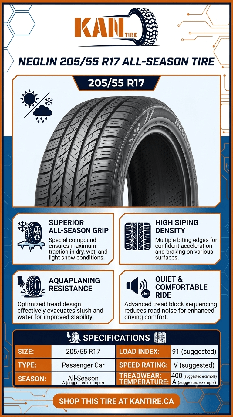 Neolin Tire 205/55 R17 All Season
